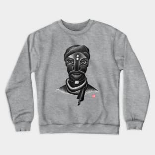 Face of an Indian Man Crewneck Sweatshirt